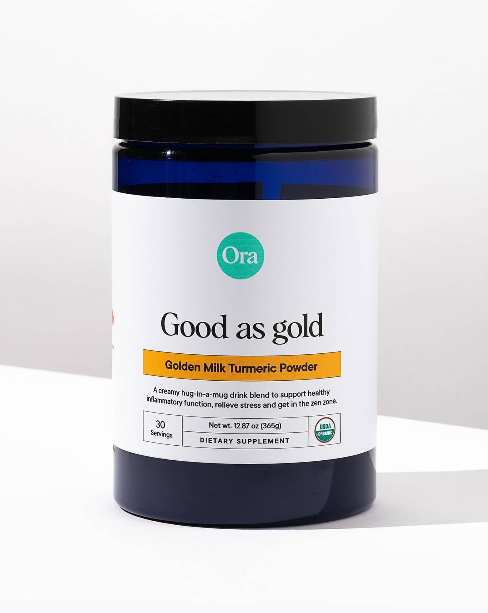 Ora Organic Golden Milk Powder - Ayurvedic Turmeric Powder with Organic Adaptogens - Ashwagandha, Reishi and Ginger | Organic, Gluten-Free, Soy-Free, Vegan, Non-GMO - Maple & Vanilla, 30 Servings Ora Organic buy supplements canada