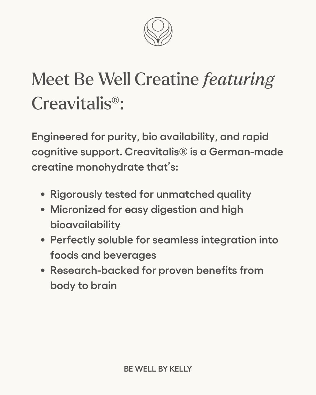 Be Well by Kelly Creatine with Creavitalis, Dietary Supplement, 1lb (450g), 90 Servings Build. Boost. Brain. Be Well by Kelly LeVeque buy supplements canada