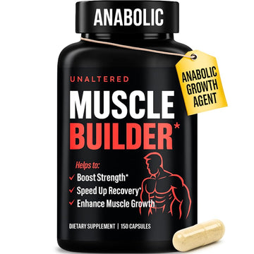 UNALTERED Anabolic Muscle Builder for Men - Growth, Size, Strength - Natural Muscle Building Supplement & Energy Booster - Tribulus Terrestris, Ginseng, Vitamin D3, Ashwagandha - 150 Capsules UNALTERED buy supplements canada