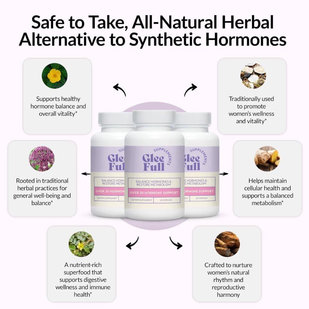 GleeFull Over 30 Hormone Support - Menopause Supplements for Women - Hormone Support for Women GLEEFULL SUPPS buy supplements canada