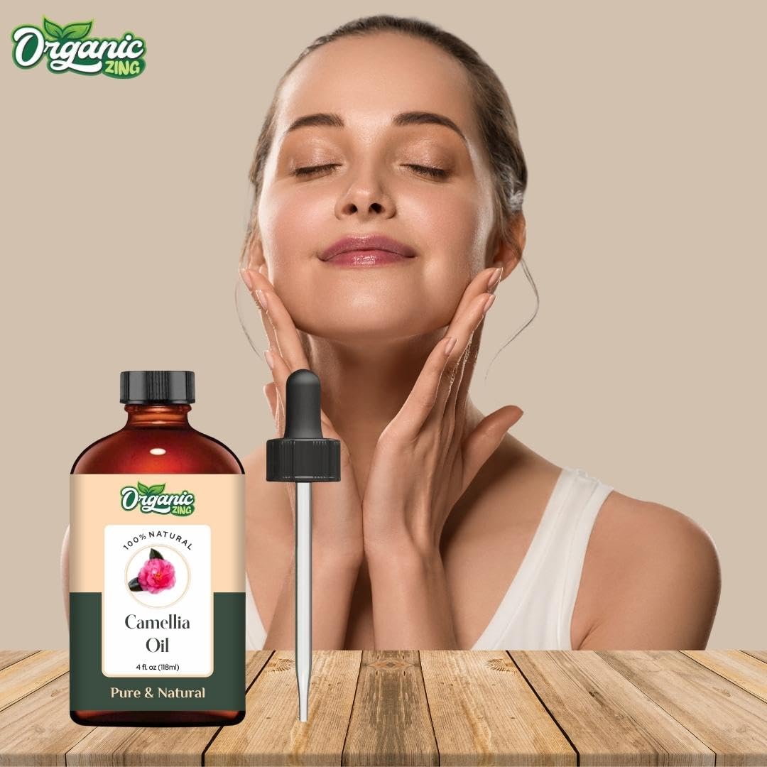 Organic Zing Camellia (Camellia Japonica) Oil | Pure & Natural Carrier Oil for Skincare, Hair Care & Massage ORGANIC ZING buy supplements canada