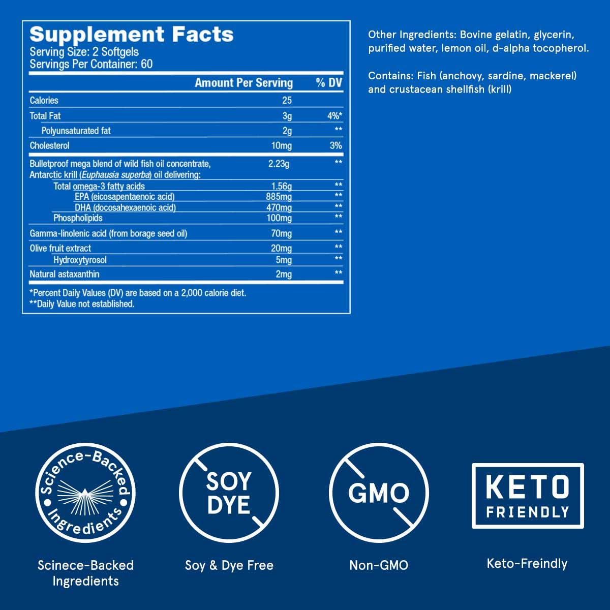 Bulletproof Omega Krill Complex, 120 sg Bulletproof buy supplements canada