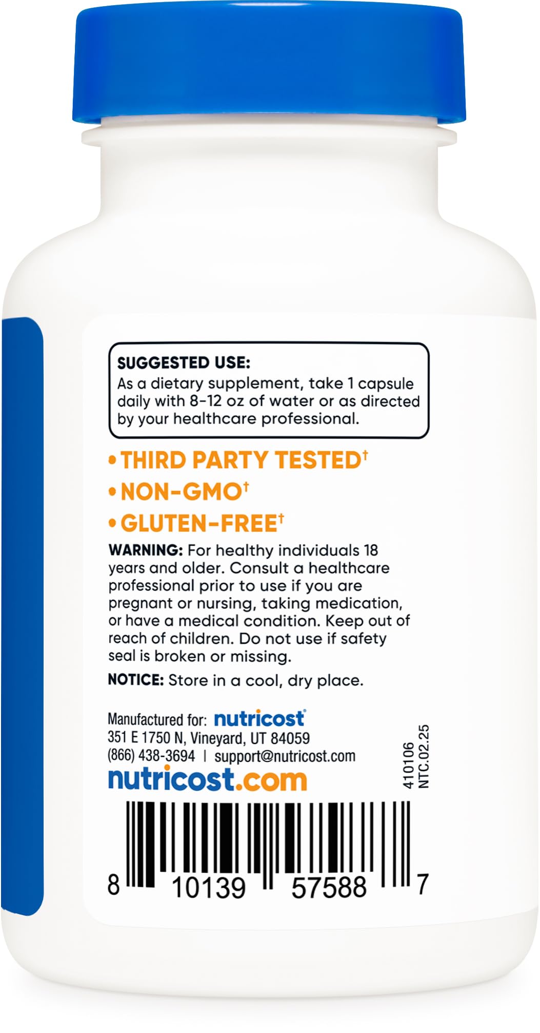 Nutricost NADH 10mg Per Serving 120 Capsules - B-Nicotinamide Adenine Dinucleotide, Vegan, Gluten-Free Nutricost buy supplements canada