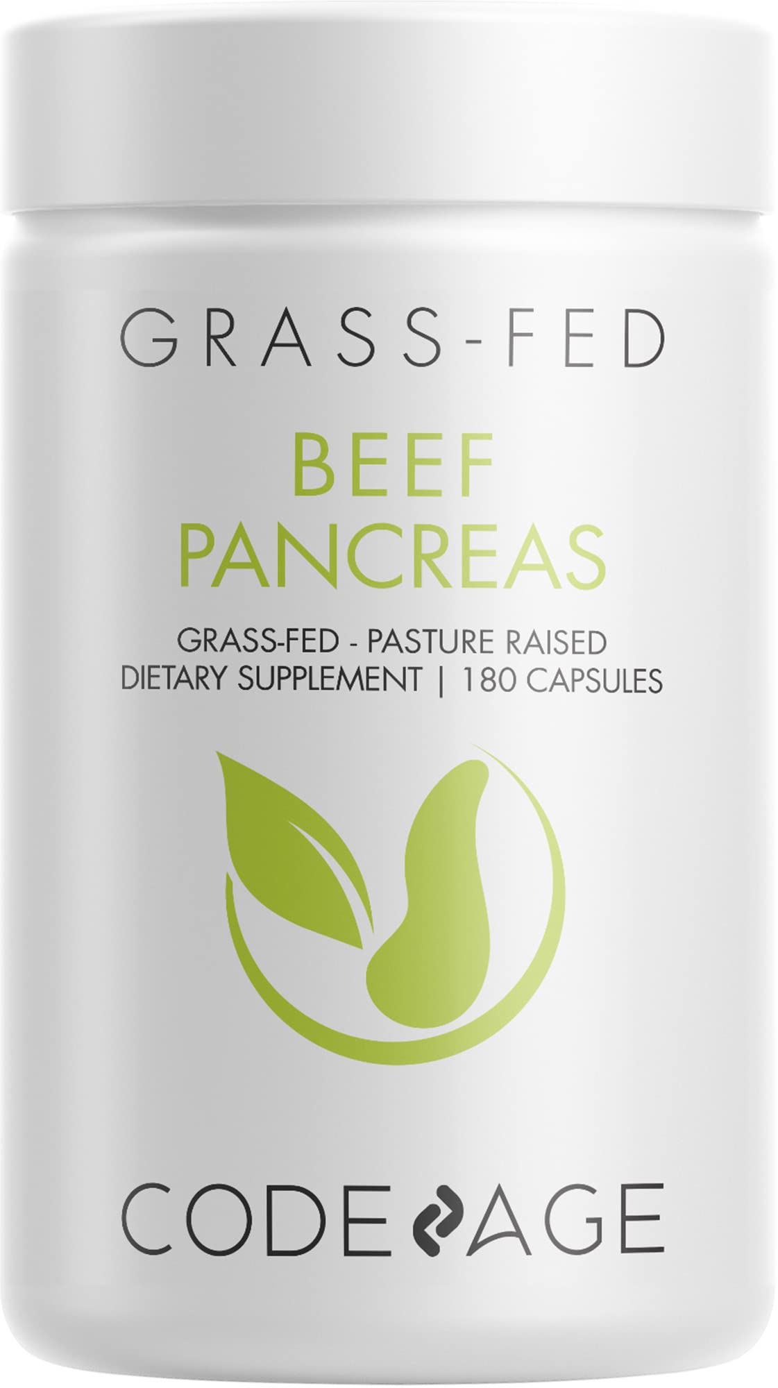 Codeage Grass Fed Beef Pancreas Supplement Glandulars - Freeze Dried, Non-Defatted Desiccated Beef Pancreas Pills – Pancreatic Enzymes Diet Meat - Pasture Raised Bovine Vitamins - 180 Capsules Codeage buy supplements canada
