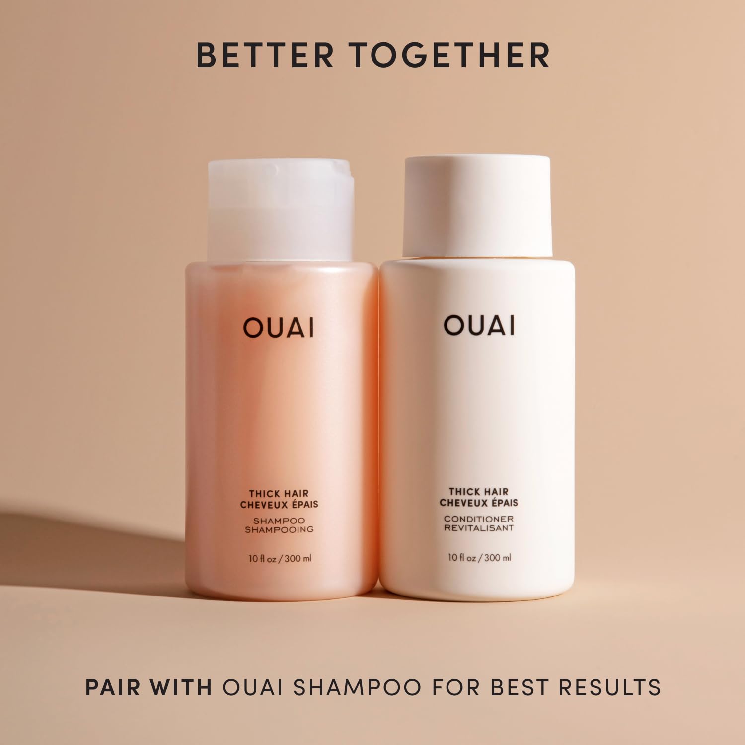 OUAI Thick Hair Conditioner Travel Size - Moisturizing Conditioner for Dry, Frizzy Hair - Keratin, Marshmallow Root, Shea Butter and Avocado Oil - Paraben, Phthalate and Sulfate Free (3 Oz) OUAI buy supplements canada