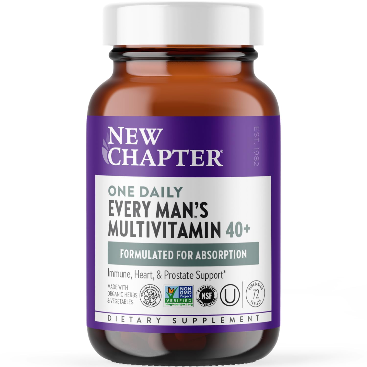 New Chapter Men’s Multivitamin 40+, Extra B6 & B12, D3, Vitamin C & Zinc, Immune, Heart, Cellular Energy, and Brain Health New Chapter buy supplements canada