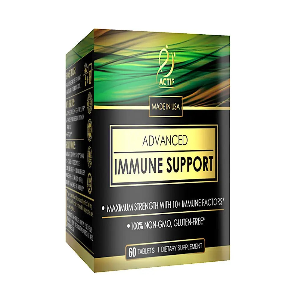 Actif Advanced Immune Support with 10+ Factors for Immunity Booster - 100% Natural, Non-GMO, 60 count ACTIF buy supplements canada