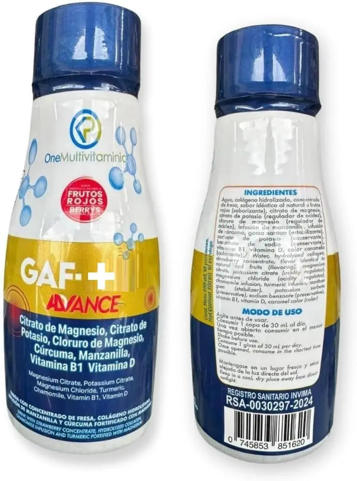 Gaf + Formula avanzada - Multivitamin, 10.14 Fl Oz, 300ML, Red Fruit Flavor Generic buy supplements canada