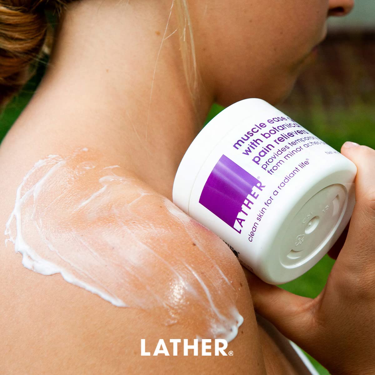 LATHER Muscle Pain Relief Gel - Muscle Therapy to Aid Muscle Soreness - Fast Acting Gel with Menthol Helps Ease Back Pain Relief, Neck Pain Relief, Knee Pain Relief, Lower Back Pain Relief - 4 Oz LATHER buy supplements canada