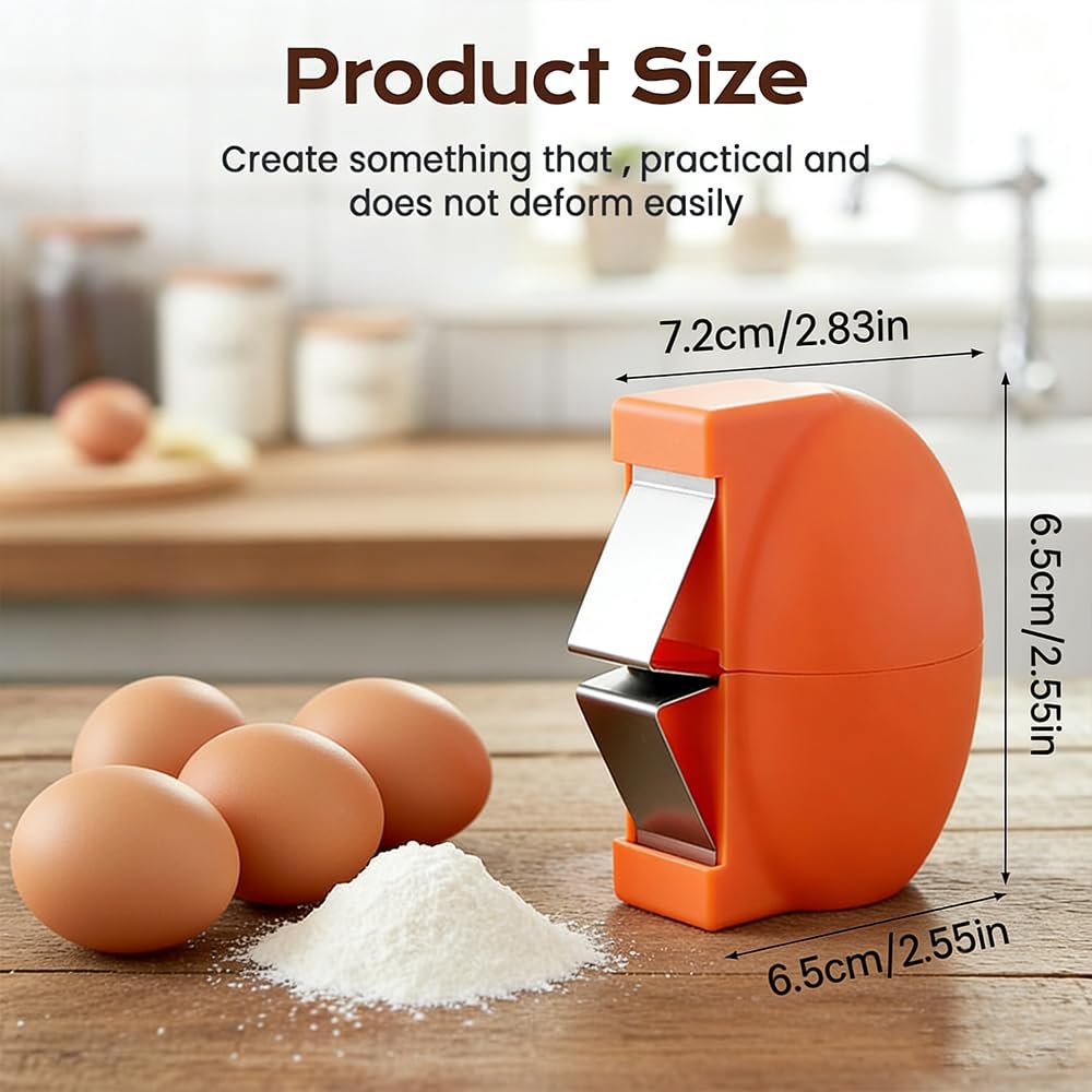 New Egg Shell Opener Egg Cracker Tool Stainless Steel, Multifunctional Egg Shell Opener for Raw Or Hard-Boiled Eggs, Kitchen Gadget for Cooking Baking (Yellow) CLRZOL buy supplements canada