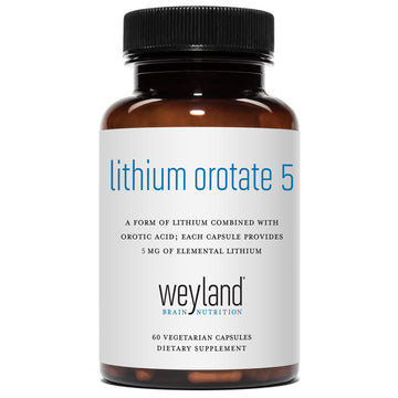 Lithium Orotate - 5mg of Elemental Lithium per Vegetarian Capsule Weyland Brain Nutrition buy supplements canada