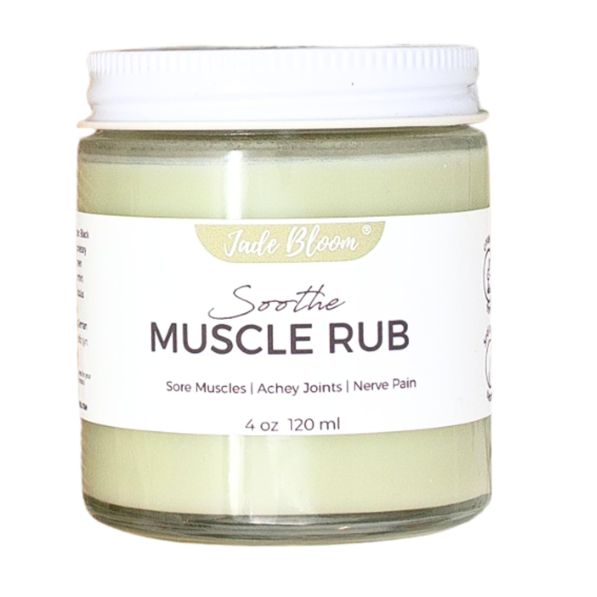 Jade Bloom Muscle Rub Soothe - Essential Oil Muscle Fusion (Heat Activated) - Glass Jar Jade Bloom buy supplements canada