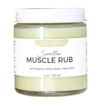 Jade Bloom Muscle Rub Soothe - Essential Oil Muscle Fusion (Heat Activated) - Glass Jar Jade Bloom buy supplements canada