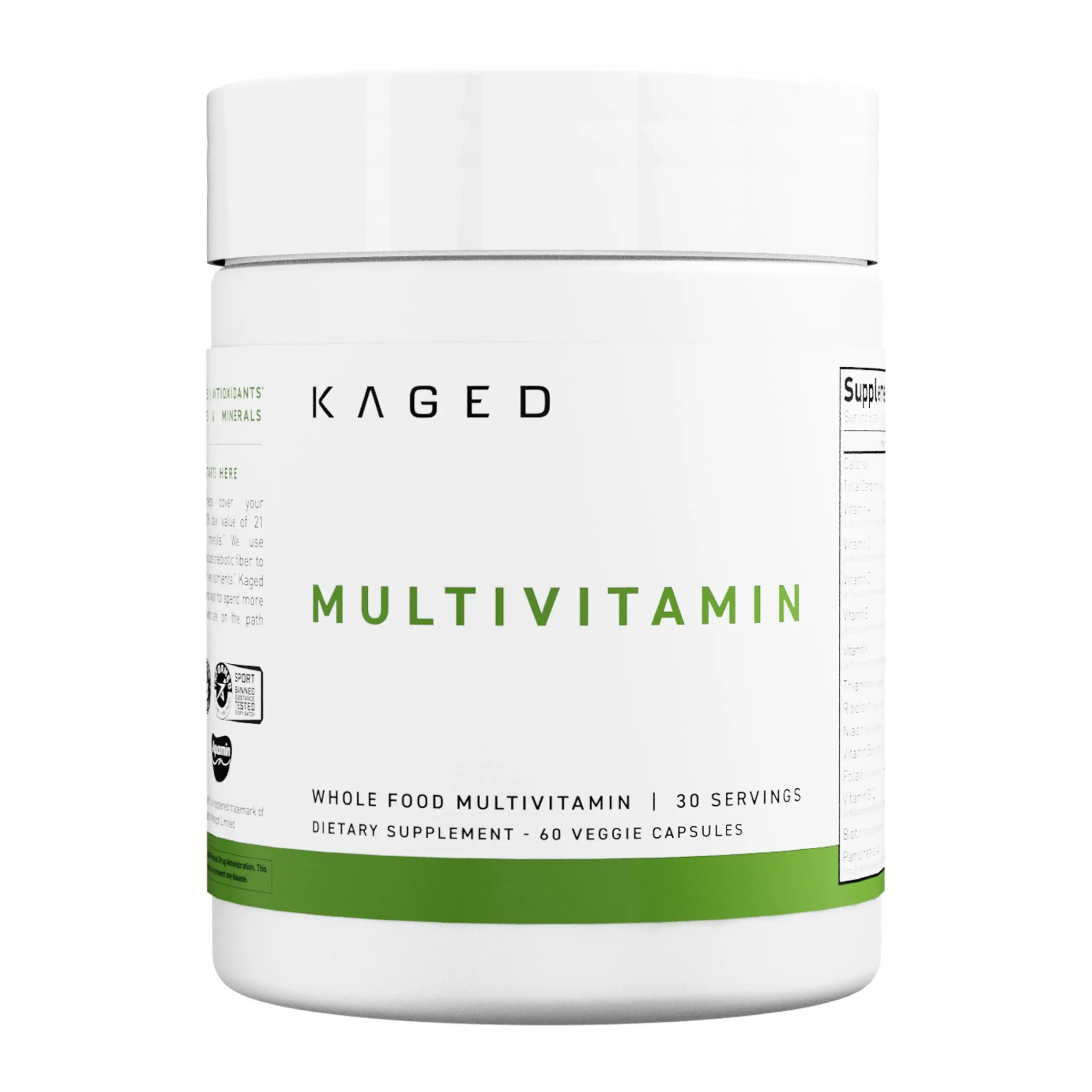Kaged Multivitamin Capsules | Unflavored | Whole Foods Organic Fruits & Veggies | Plant Based Vegan Multivitamin Kaged buy supplements canada