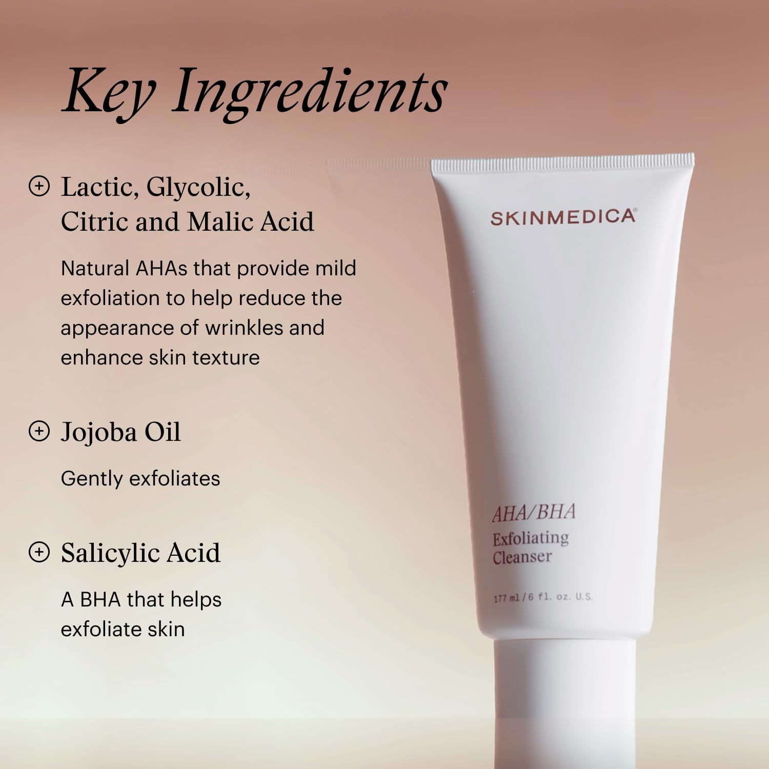 SkinMedica AHA/BHA Exfoliating Face Wash (NEW PACKAGING),Gentle Facial Exfoliating Scrub with Jojoba Oil for Smoother, Radiant Skin - Helps Improve the Appearance of Skin Tone & Texture (6 Fl Oz) SkinMedica buy supplements canada