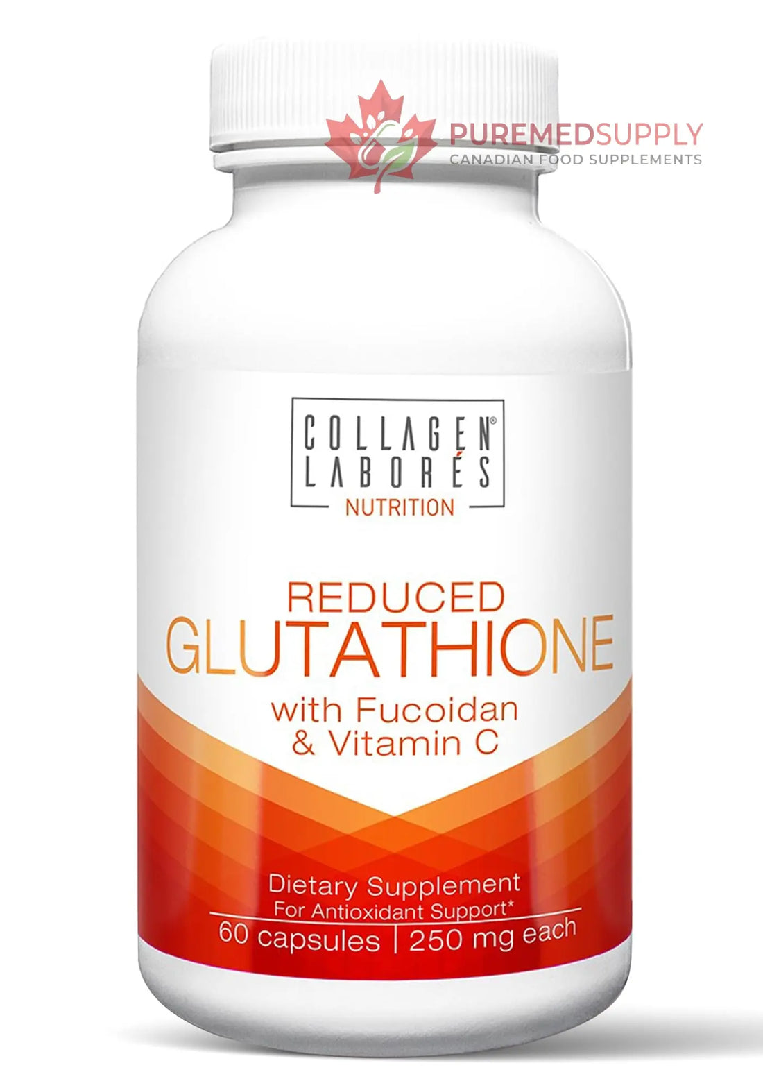 Advanced Glutathione Complex 500mg – with Fucoidan & Vitamin C – Antioxidant Support for Skin Glow, Detox & Immune Health – Non-GMO, Made in USA (60 Capsules) Collagen Laborés buy supplements canada