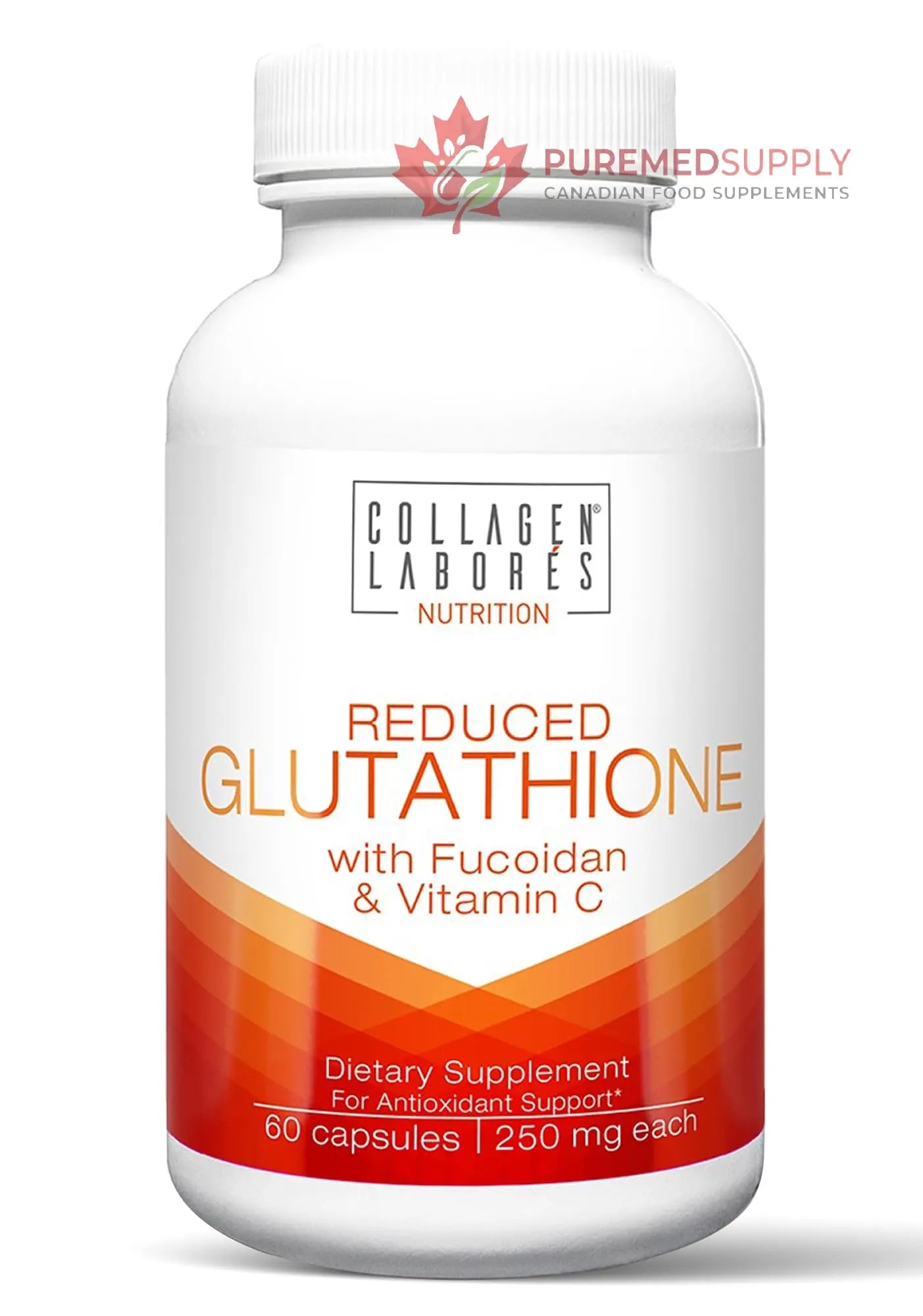 Advanced Glutathione Complex 500mg – with Fucoidan & Vitamin C – Antioxidant Support for Skin Glow, Detox & Immune Health – Non-GMO, Made in USA (60 Capsules) Collagen Laborés buy supplements canada