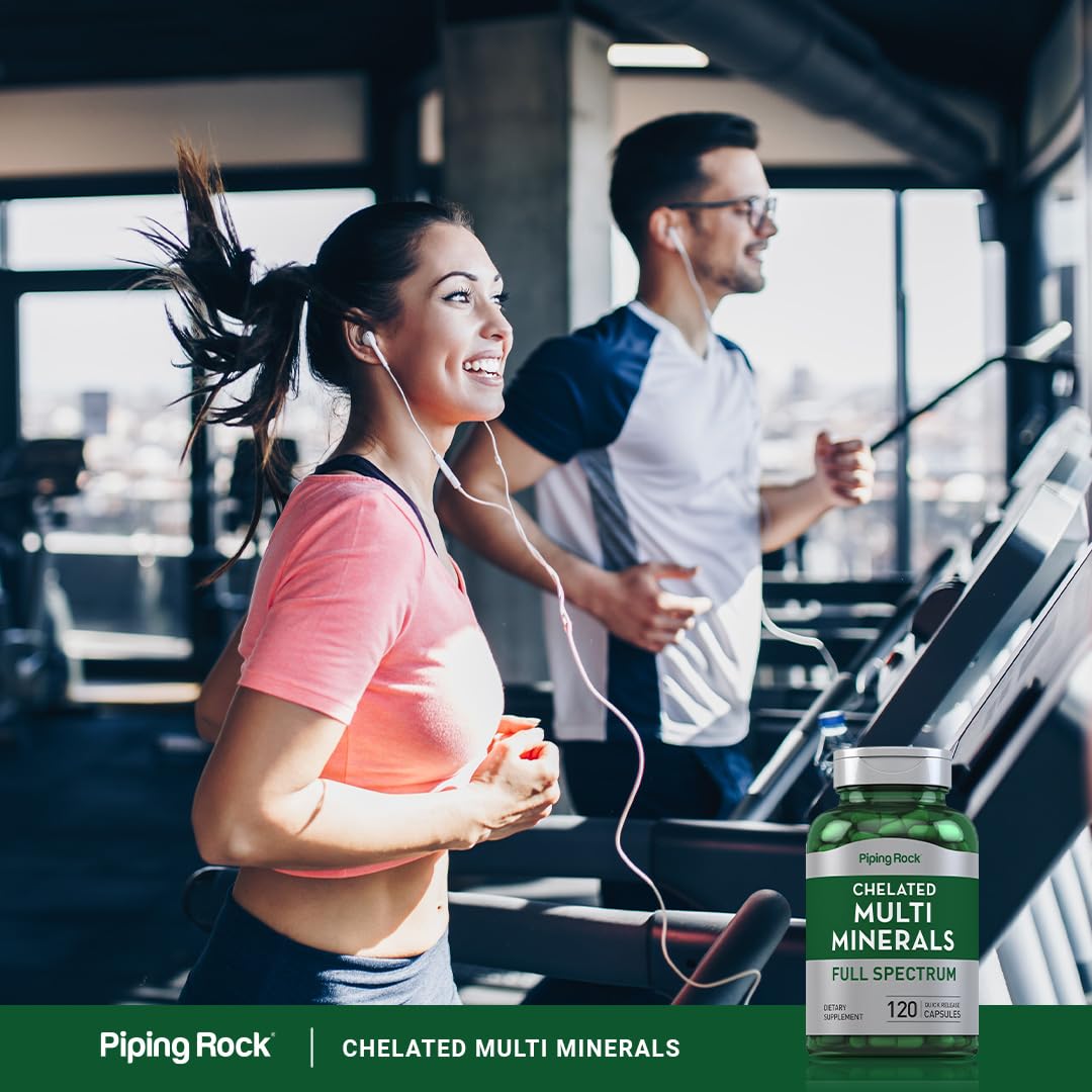 Piping Rock Mega Multi Mineral Chelated Supplement | 120 Capsules | for Men and Women | Iron Free | Non-GMO, Gluten Free Piping Rock buy supplements canada