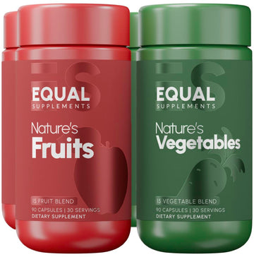 Equal Supplements Fruits and Vegetables Capsules | 2 Month Supply | GMP Certified-Manufactured in US | Fruit and Veggies Supplement for Balance | of Nature, Fruit and Vegetable Capsule for Adults Equal Supplements buy supplements canada