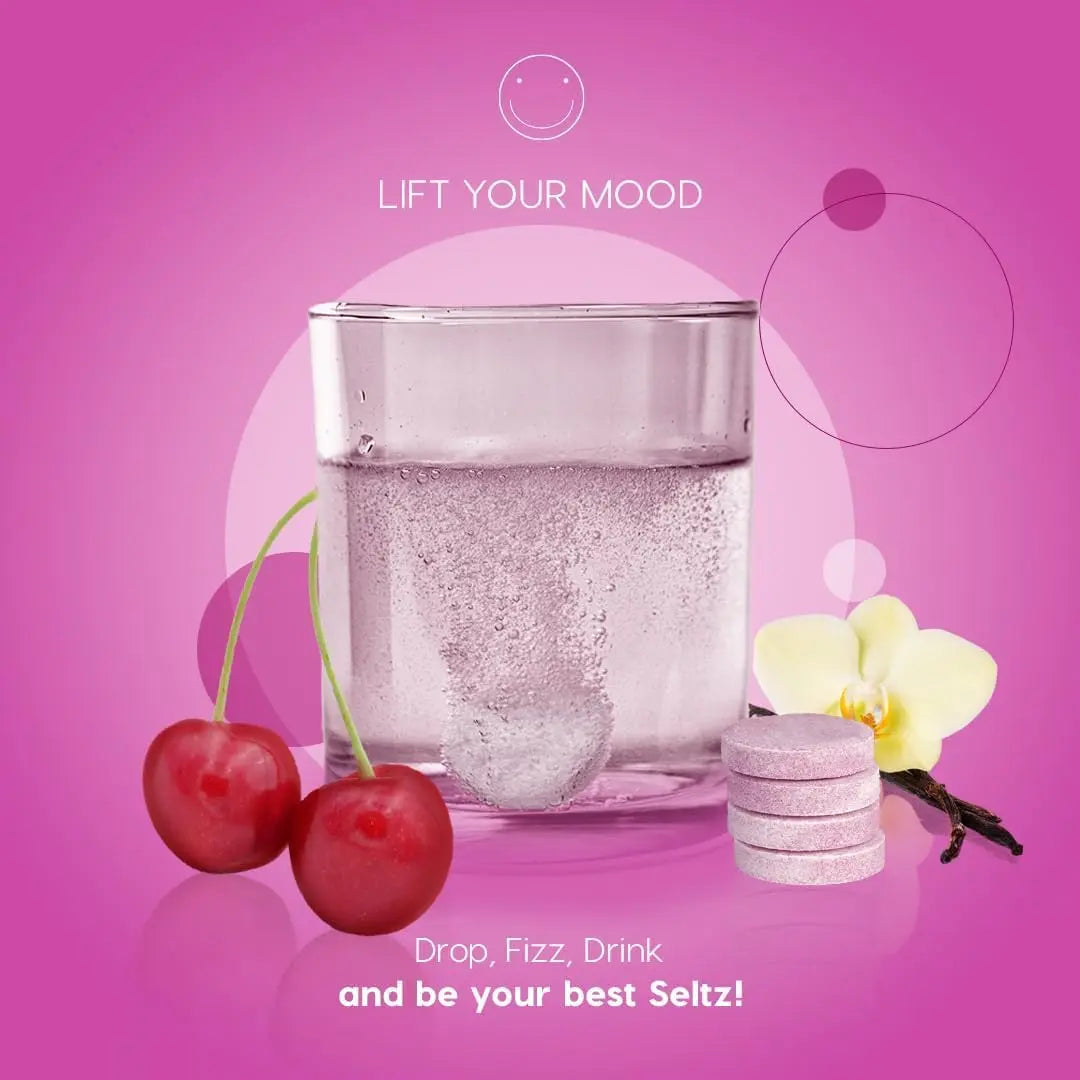 Seltz® Lift Your Mood – Effervescent Vitamins for Mood Support & Energy with L-Tryptophan, Saffron Extract & B Vitamins (B3, B6, B12) Seltz buy supplements canada
