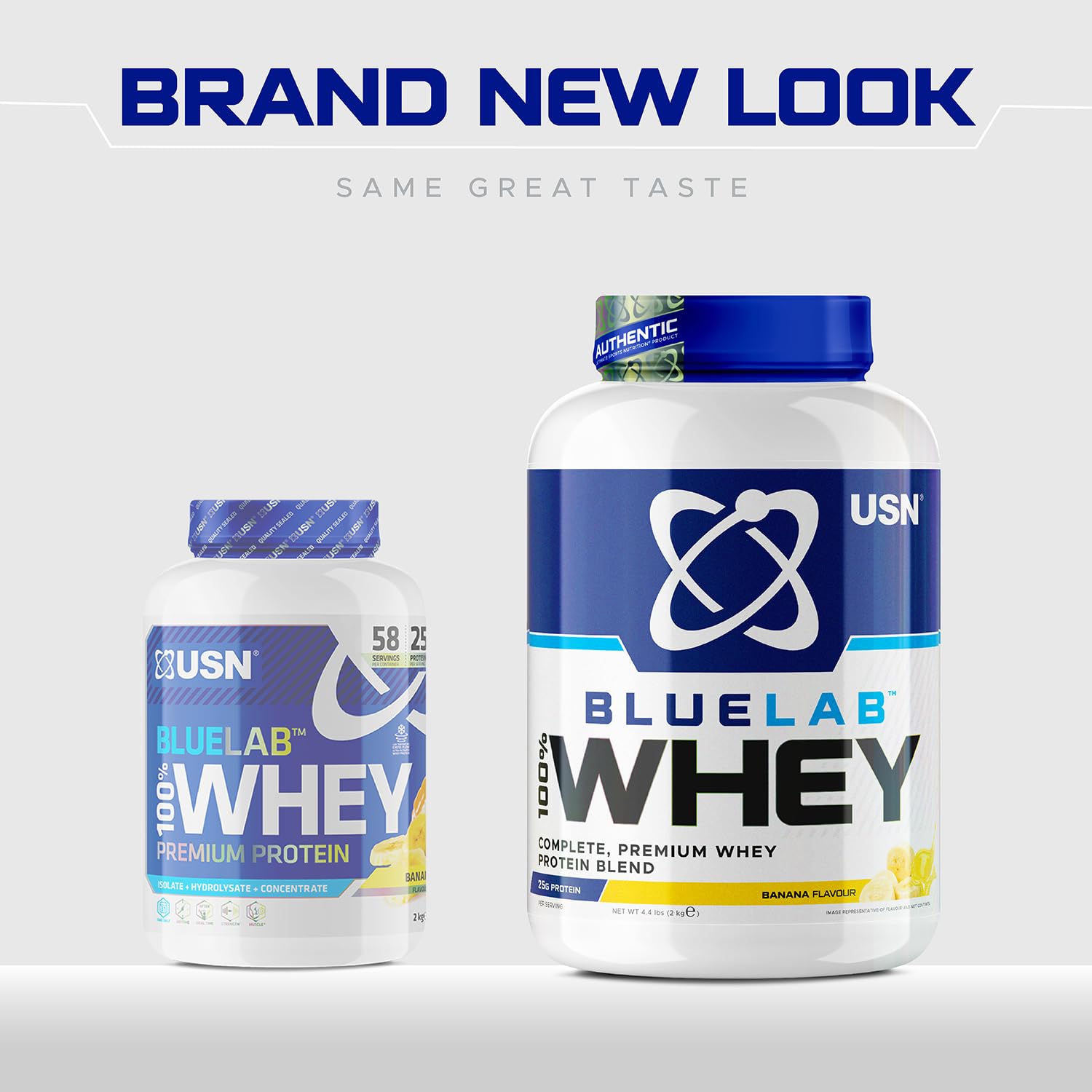 USN Blue Lab Whey Protein Powder: Banana - Whey Protein 2kg - Post-Workout USN buy supplements canada