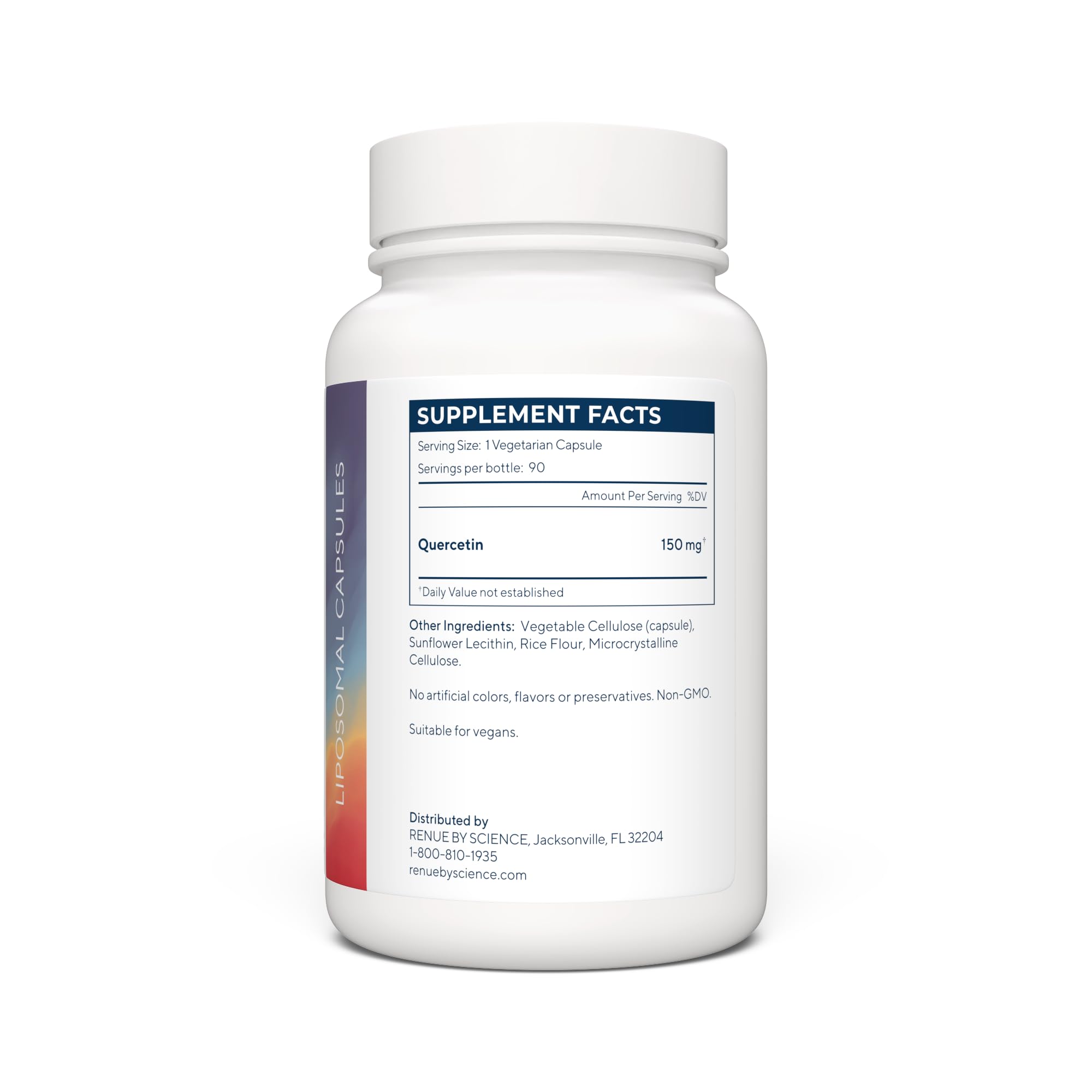 Renue By Science Quercetin | High Strength Liposomal Quercetin Supplements | 90 Quercitin Capsules - 150mg Quercetin per Serving | Non-GMO | Made in The USA & Third-Party Tested Renue By Science buy supplements canada