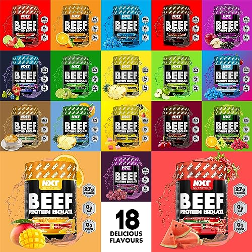 NXT Beef Protein Isolate 540g - High Protein Powder in Natural Amino Acids - Paleo, Keto Friendly NXT Nutrition buy supplements canada