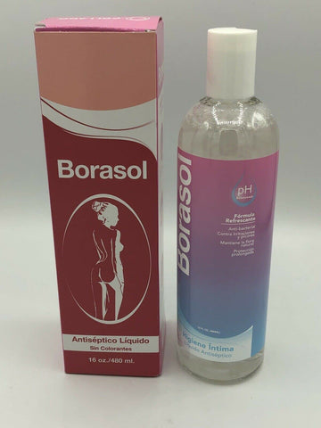 JEANNETTE Borasol Liquid Antiseptic Refreshing Femenine Wash 8 FL. Oz. (240ml) JEANNETTE buy supplements canada