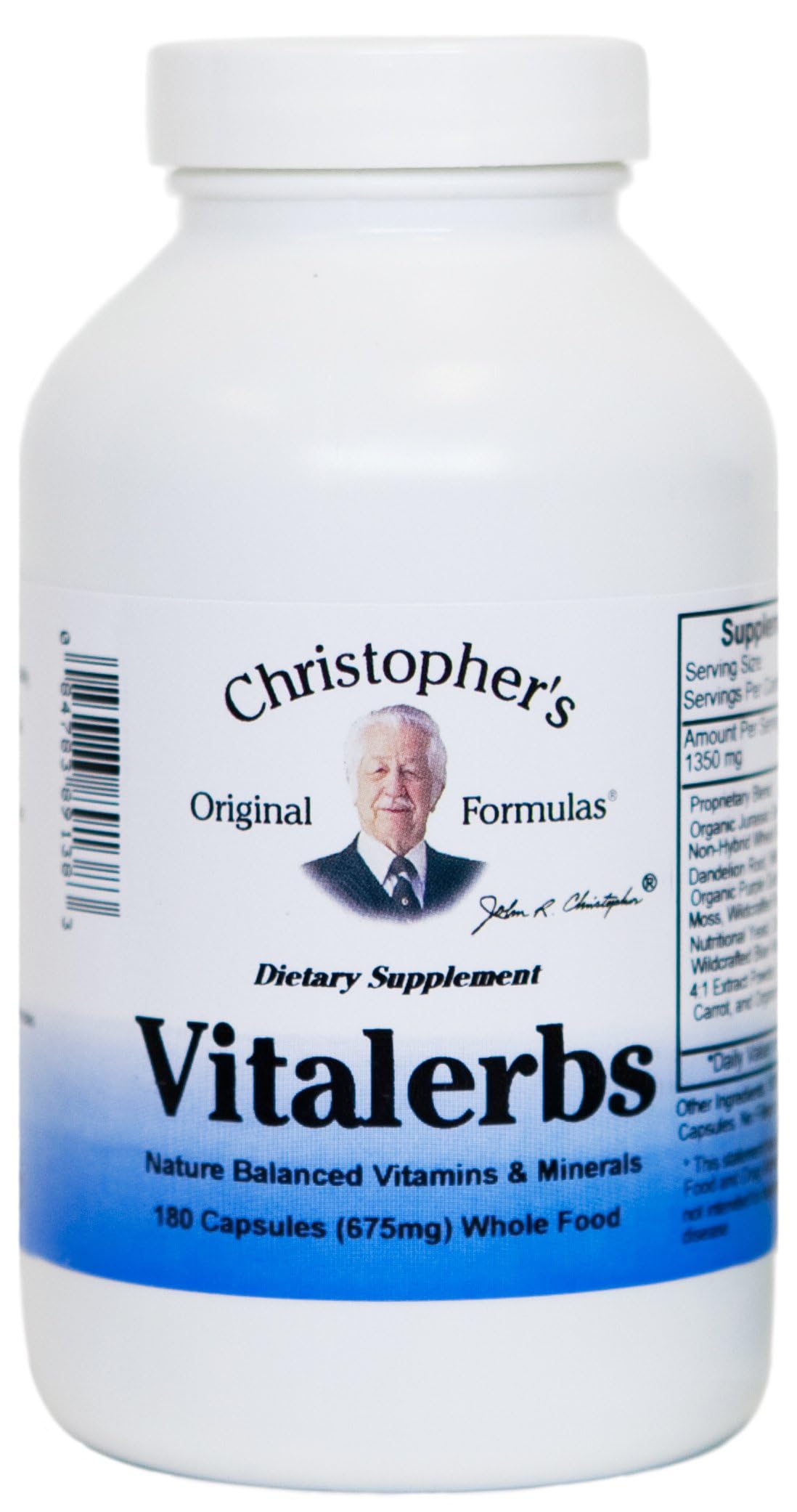 Christopher's Original Formulas Vitalerbs, Nutrient-Rich Herbal Supplement, 180 Veg Caps Christopher's Original Formulas buy supplements canada