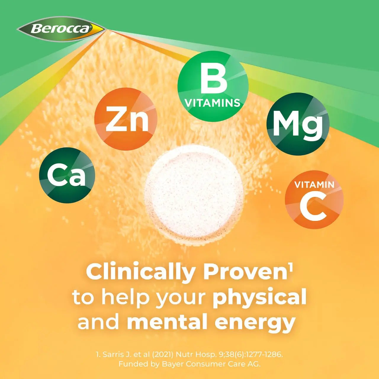 Berocca Energy Vitamin B & C Orange Flavour Effervescent Tablets 60 Pack Berocca buy supplements canada