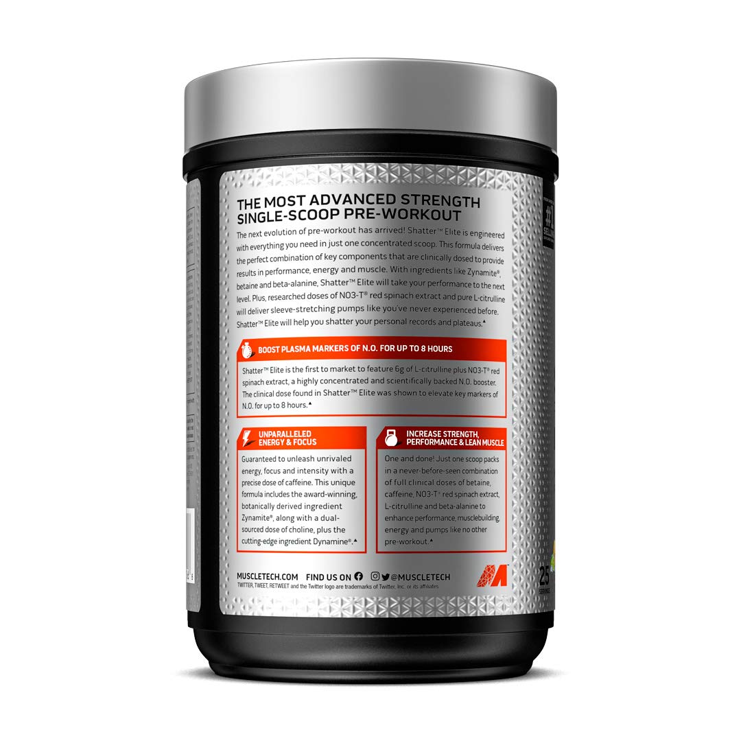 Pre Workout for Men & Women | MuscleTech Shatter Elite Pre-Workout | Preworkout Energy MuscleTech buy supplements canada