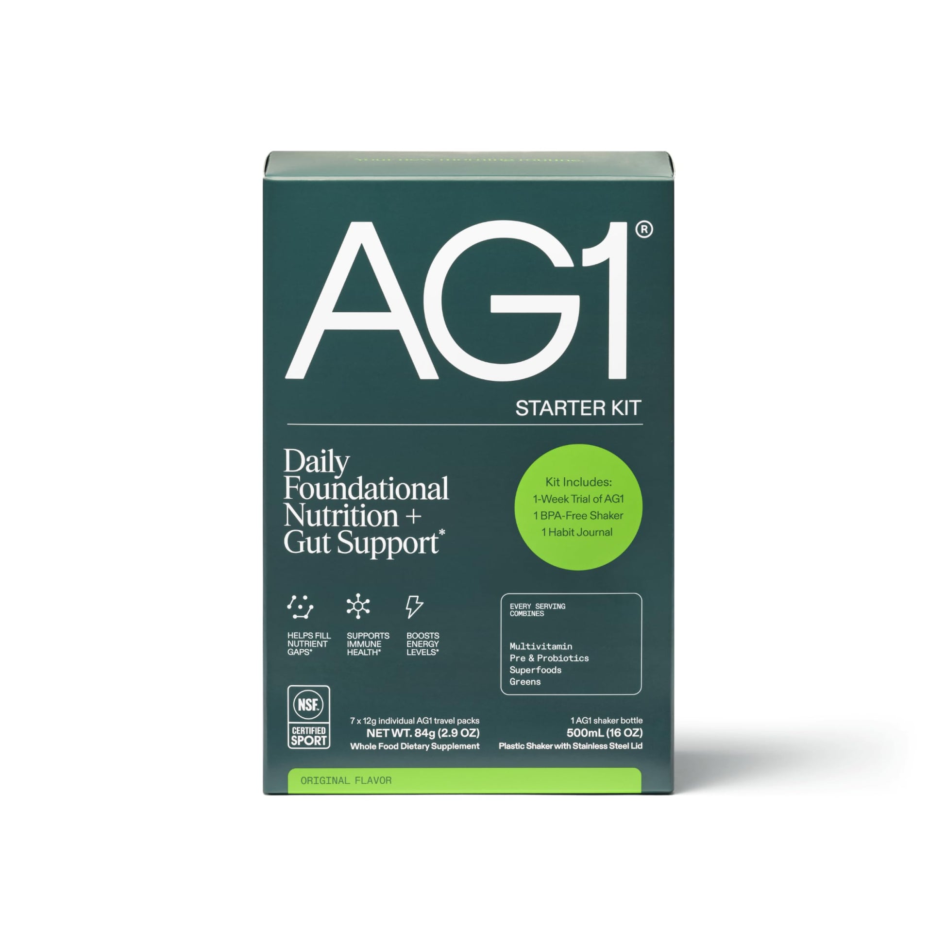 AG1 Athletic Greens 7-Day Starter Kit – All-in-One Greens Powder with Multivitamin, Probiotics, Superfoods – Includes 7 Travel Packs, BPA-Free Shaker & Habit-Building Journal AG1 buy supplements canada