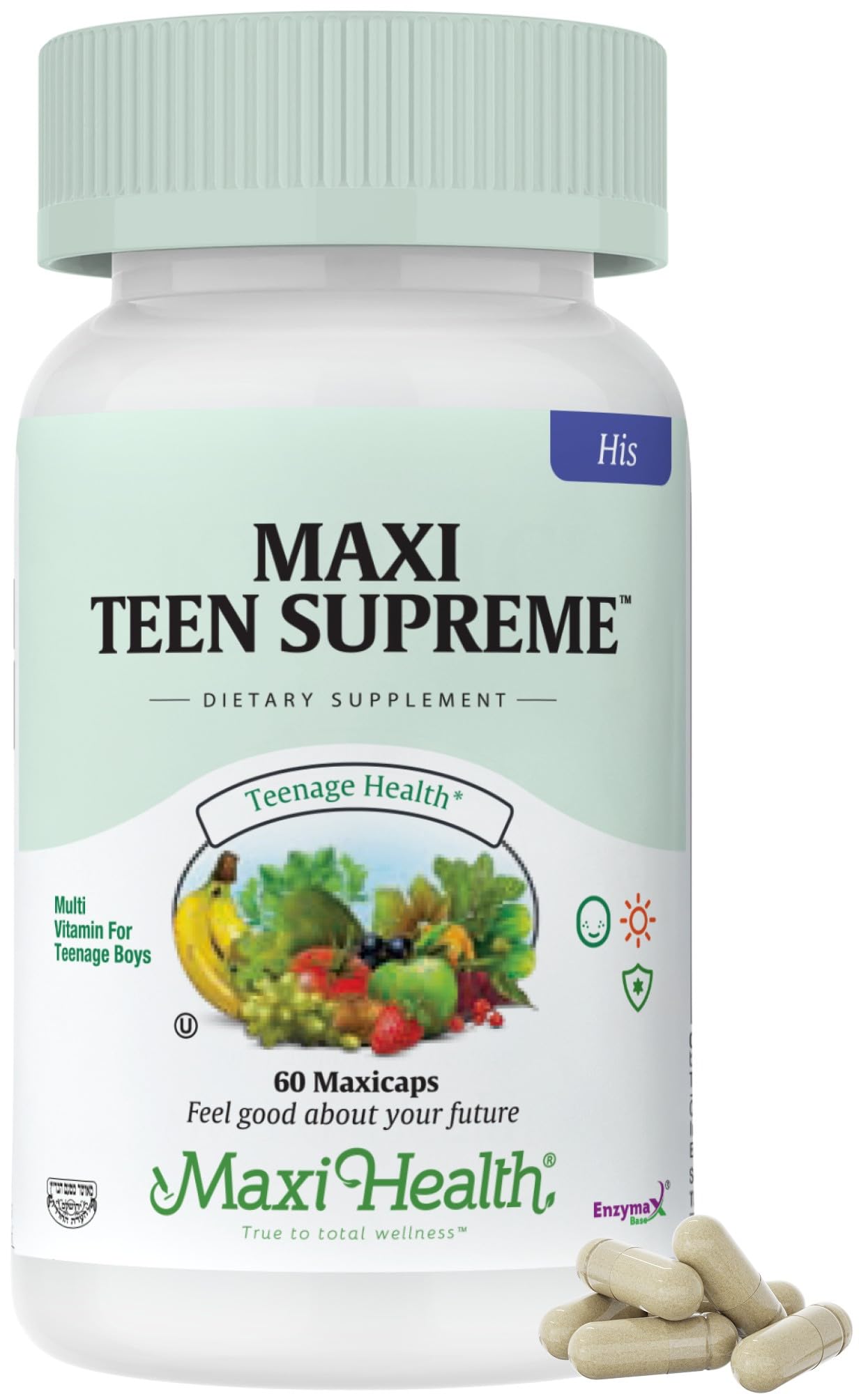 Teen Vitamins for Boys 12-17 - Teen Multivitamin Supreme with D3, Iron, Calcium, Biotin, Digestive Enzymes Maxi Health buy supplements canada