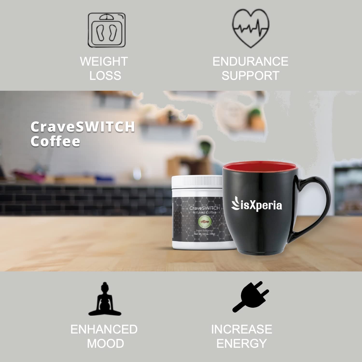 isXperia CraveSWITCH Bold Coffee - Colombian Arabica Coffee with Antioxidants isXperia buy supplements canada