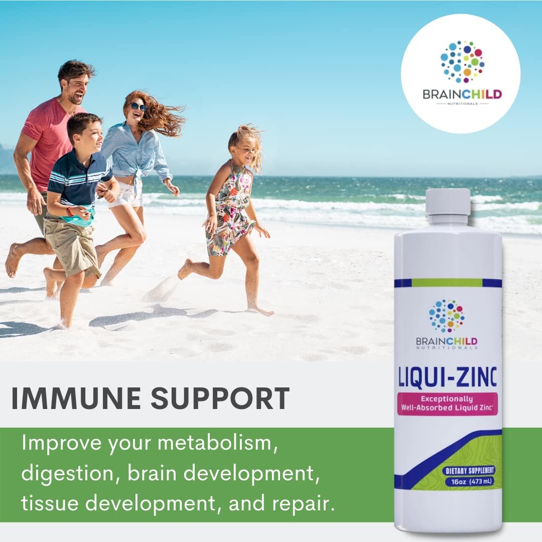 BrainChild Nutritionals LiquiZinc Liquid Formula (Unflavored 16oz) BrainChild Nutritionals buy supplements canada