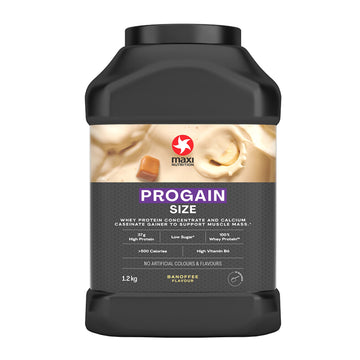 MaxiNutrition - Progain, Banoffee - Whey Protein Powder for Size & Muscle Mass – Low Sugar MaxiNutrition buy supplements canada