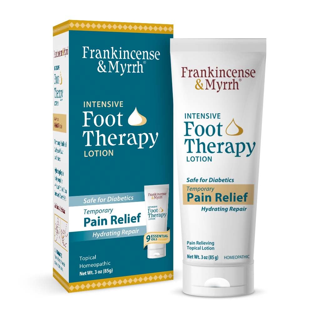 Frankincense & Myrrh Foot Pain Relief Cream - Intensive Foot Therapy Lotion - Diabetic Nerve Pain Relief Cream | Restless Leg Syndrome | Frankincense Essential Oil, 3 Ounce (1-Pack) FRANKINCENSE & MYRRH buy supplements canada