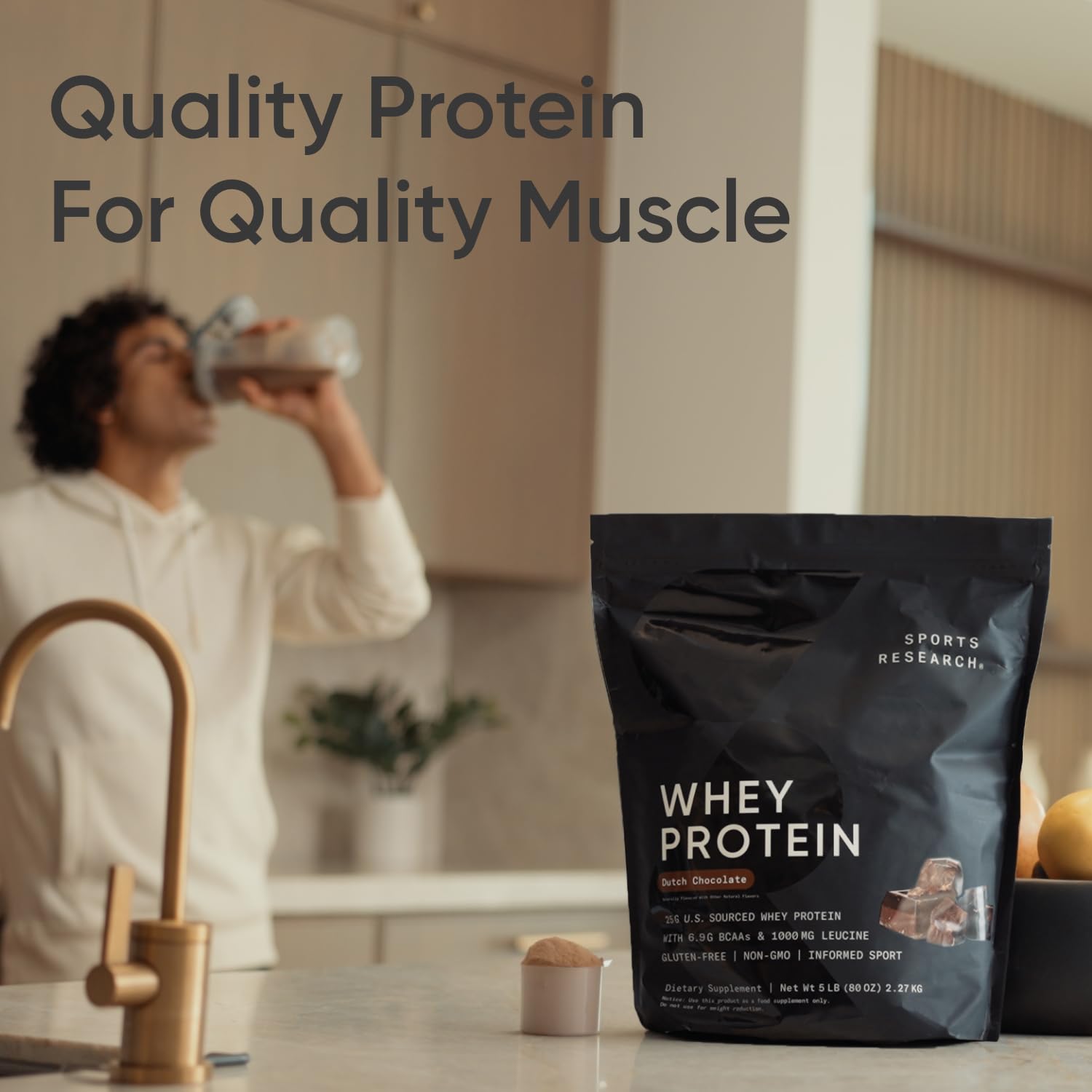 Sports Research Whey Protein Isolate - Sports Nutrition Protein Powder 25g per Serving Sports Research buy supplements canada