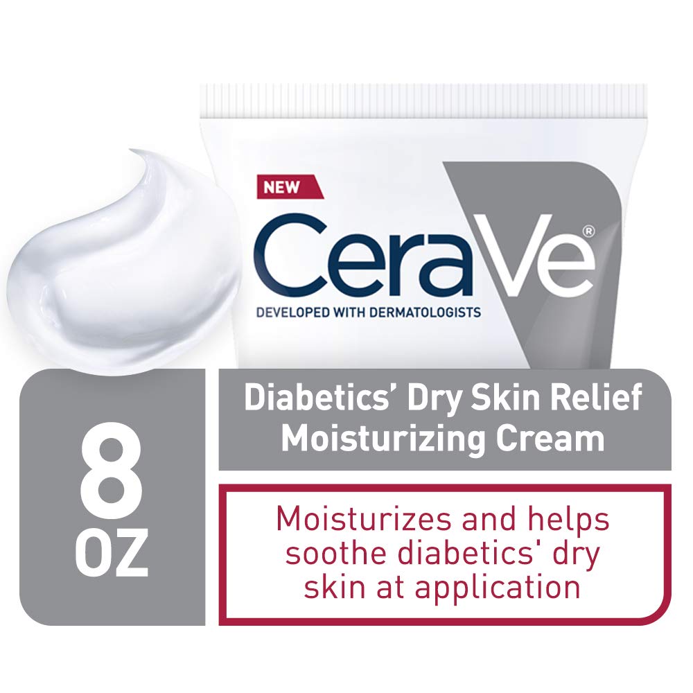 CeraVe Moisturizing Cream for Diabetics’ Dry Skin, Urea Cream with Bilberry for Face and Body, Fragrance Free CeraVe buy supplements canada