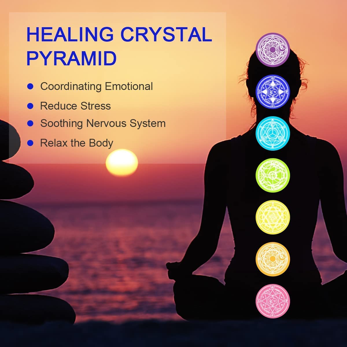 Besorgone Orgonite Pyramid for Positive Energy Amethyst Sphere Chakra Orgone with Blue Quartz Besorgone buy supplements canada