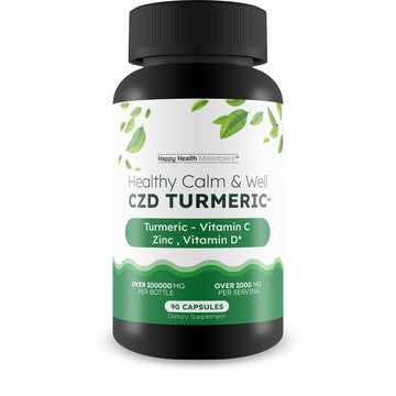 Healthy Calm & Well CDZ Gummies Capsules - Our Best CDZ Supplement Vitamin C D and Zinc - Turmeric Vitamin C D Zinc Magnesium - Our Best Calmwell Cdc Gummies Capsules Zinc Vitamin C Vitamin D Turmeric Happy Health Marketplace buy supplements canada