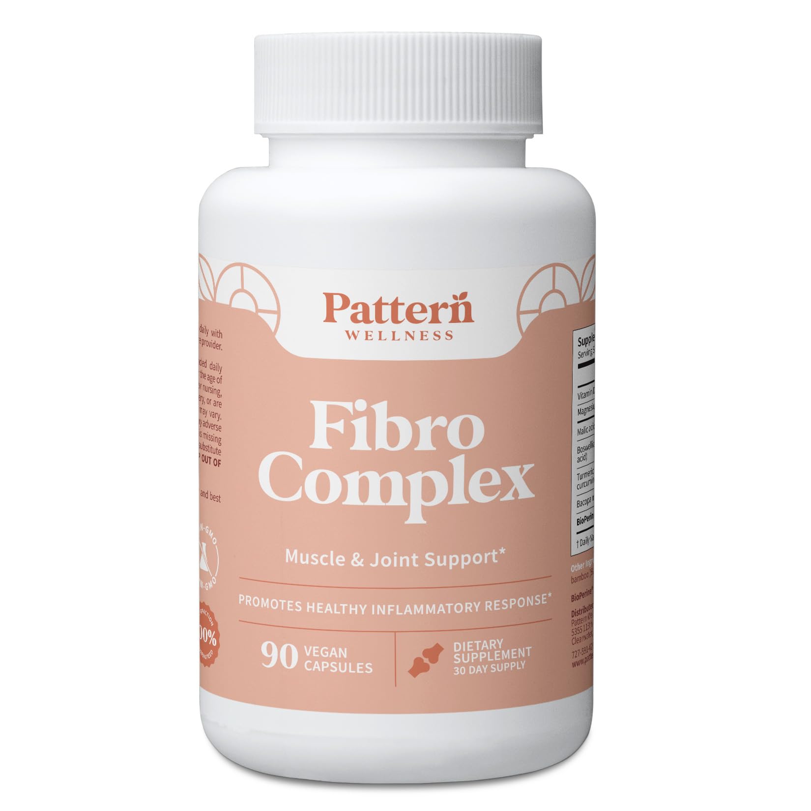 Pattern Wellness Fibro Complex – Advanced Formula with BioPerine® for Nutrient Absorption – Supports Muscle, Joint & Mobility Health – 90 Vegan Capsules Pattern Wellness buy supplements canada