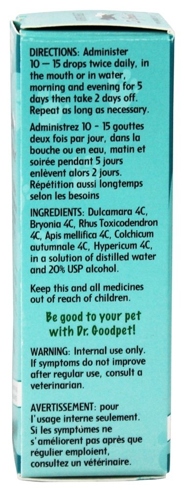 Dr. Goodpet Arthritis Relief Drops for Pets - Gentle Homeopathic Formula for Joint Stiffness & Mobility Support in Dogs & Cats - 1 oz Dropper Bottle Dr. Goodpet buy supplements canada