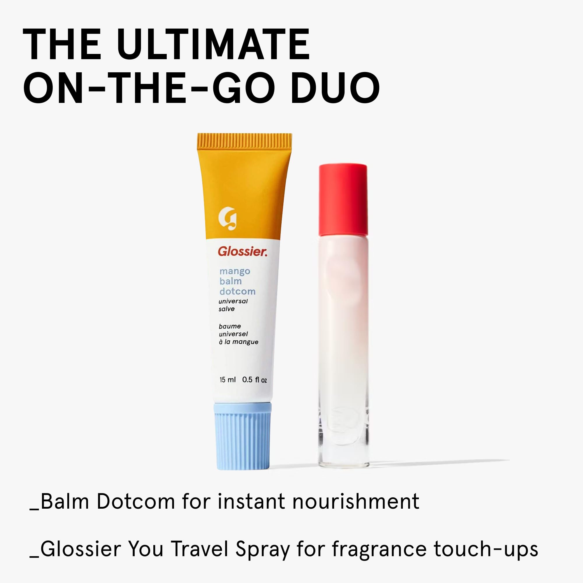 Glossier Balm Dotcom Hydrating Tinted Lip Balm - Universal Salve, Up to 12Hr Moisture for Dry Lips, Cuticles & Skin - Lanolin, Beeswax & Castor Oil - Mango, Tropical Peach Tint, 15ml Glossier buy supplements canada