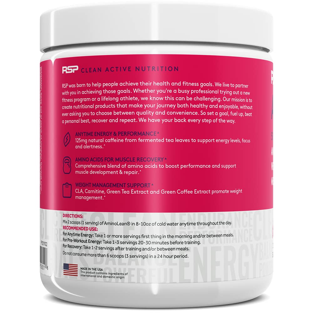 RSP NUTRITION AminoLean Pre Workout Powder, Amino Energy & Weight Management RSP NUTRITION buy supplements canada