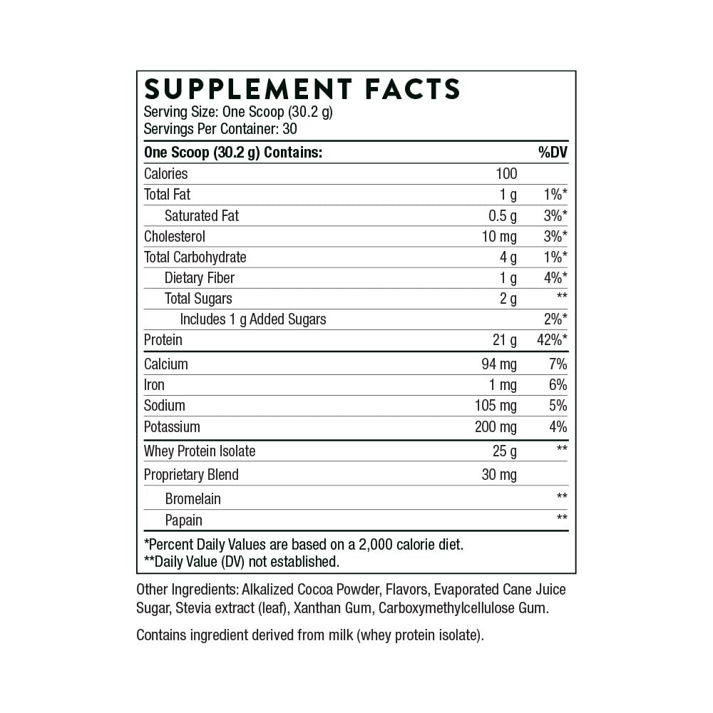 THORNE Whey Protein Isolate - 21 Grams of Easy-to-Digest Whey Protein Powder THORNE buy supplements canada