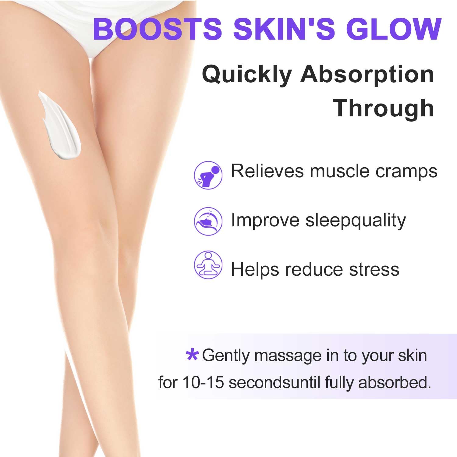 RIGBOO Magnesium Lotion for Sleep, Magnesium Cream, Muscle Relief and Relaxation Non-Greasy, Fast Absorbing Body Lotion with Coconut Oil with Chamomile, Safe for Sensitive Skin (Lavender) RIGBOO buy supplements canada