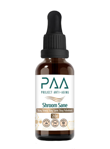 Project Anti-Aging Shroom Sane Liquid Drops with Lion’s Mane Mushroom Supplement Drops – 8 Mushroom Complex Tincture with Reishi, Cordyceps, Turkey Tail & Magnesium – USDA Organic, Vegan, Project Anti-Aging buy supplements canada