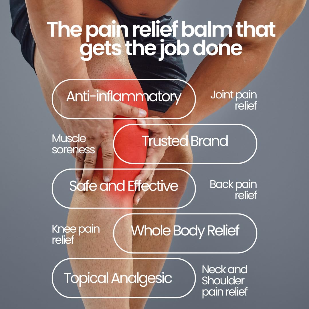 Aboniki Powerful Topical Pain Relief Balm with Natural Ingredients | Fast-Acting Soothing Relief for Joints & Muscle Pain, Soreness, Cramps | Long Lasting Full Body Rub (12 Plastic Jars) Aboniki buy supplements canada