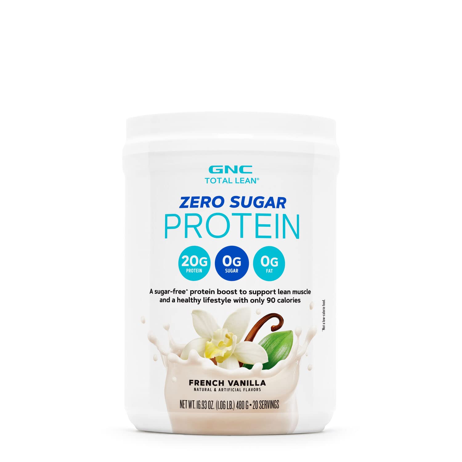 GNC Total Lean Zero Sugar Protein - French Vanilla - 20 Servings GNC buy supplements canada